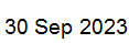 30 Sep, 2023